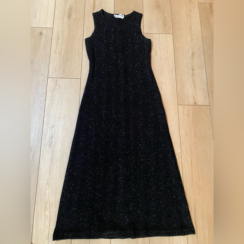 Sparkly Ronni Nicole Black Sparkly Dress Knit Dress | Size SP - Picture 9 of 13
